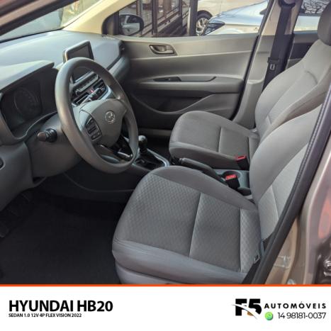 HYUNDAI HB 20 Sedan 1.0 12V 4P FLEX VISION, Foto 8