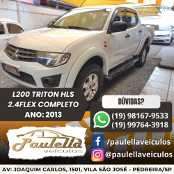 MITSUBISHI L 200 Triton 2.4 16V FLEX HLS CABINE DUPLA